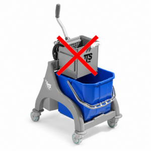 Chariot de ménage Nick O Key simple 15L sans presse