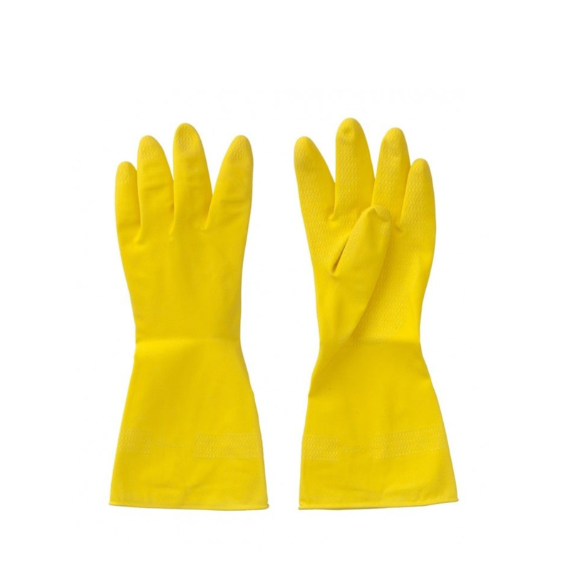 Gants de ménage XL latex jaune
