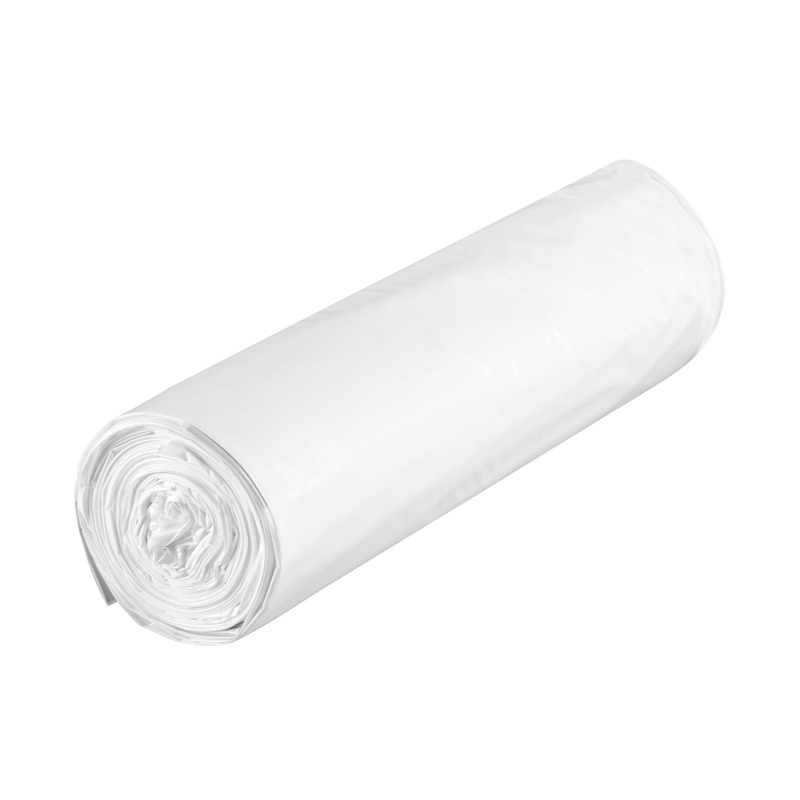 Sac Poubelle 50L Blanc - 14 Microns - Carton De 500