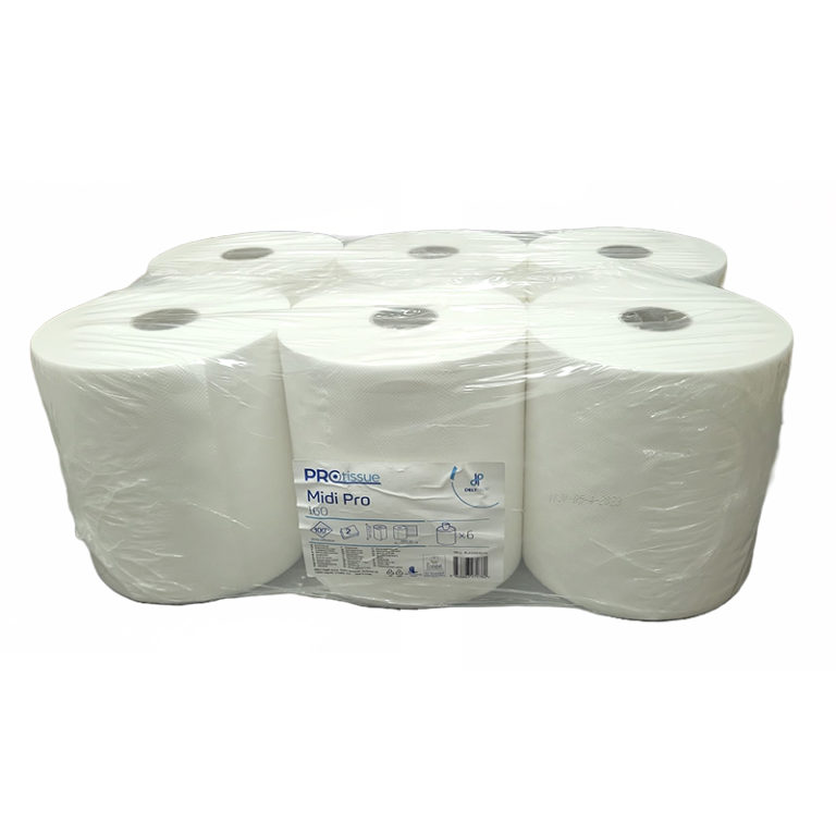 Rouleaux Essuie-mains Matic - 6 Rouleaux, 100% Fibres Recyclées, Naturel, Certifié écolo