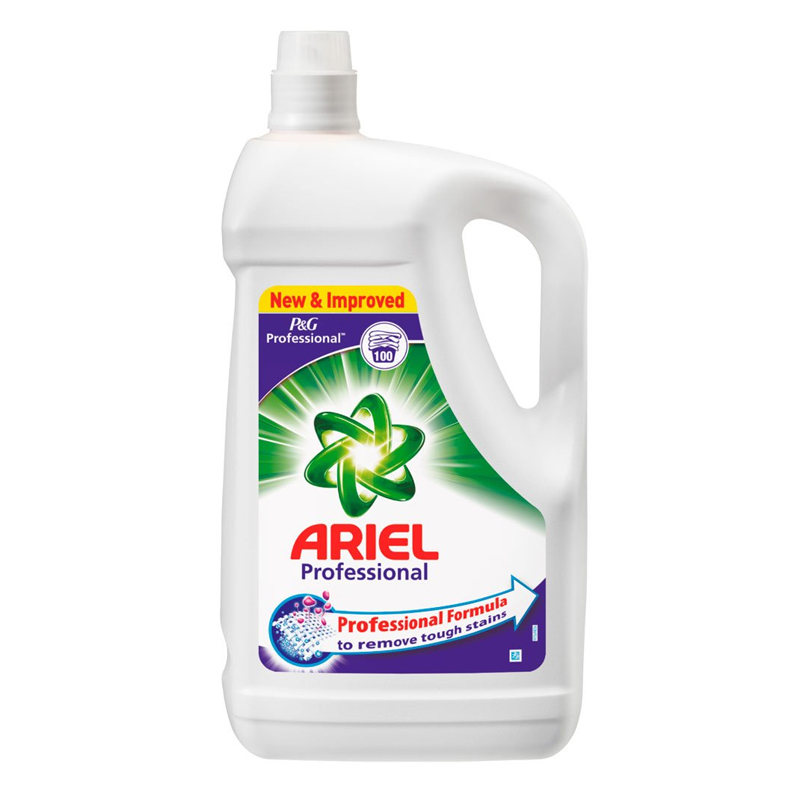 Ariel - Professionnel - Lessive Liquide - Couleur - 100 lavages - 5 litres
