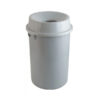 Kunststof afvalbak open top 90 liter grijs
