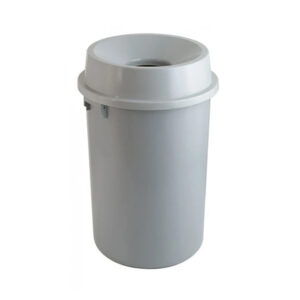 Poubelle en matière synthétique open top 90 litres gris